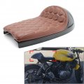 Fsfy Motorcycle Rear Seat Pillion Pad For Yamaha Sr125 Sr250 Sr400 Sr500 Brown