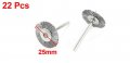 Uxcell 22pcs 3mm Shank 1 Metal Brush Polishing Buffing Wheel Rotary Tool