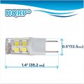 Hqrp 2-pack G8 Bi-pin 17 Leds Light Bulb Smd 2835 Cool White For Ge Over The Stove Microwave Oven