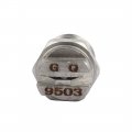 Uxcell 1 4bsp 1mm Orifice Spray Dia 95 Degree Stainless Steel Flat Fan Tip