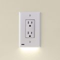 3 Pack Snappower Guidelight 2 For Da Cor Outlets Replaces Plug-in Night Light Electrical Receptacle Wall Plate With Led Lights 