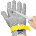 Dowellife Comfortable Level 9 Cut Resistant Glove Food Grade Stainless Steel Mesh Metal Knife Cutting For Butcher Meat Oyster 