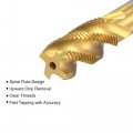 Uxcell Spiral Flute Threading Tap M16 X 1 5 Metric Hss High Speed Steel Titanium Plated Machine Thread Screw 4 Flutes Tapping