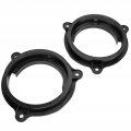 2pcs 6 5in Black Door Speaker Adapter Bracket With 2 Wiring Harness Connector Replacement For Nissan Murano Sentra 2000a 2019