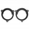 2pcs 6 5in Black Door Speaker Adapter Bracket With 2 Wiring Harness Connector Replacement For Nissan Murano Sentra 2000a 2019