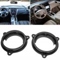 2pcs 6 5in Black Door Speaker Adapter Bracket With 2 Wiring Harness Connector Replacement For Nissan Murano Sentra 2000a 2019