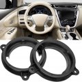 2pcs 6 5in Black Door Speaker Adapter Bracket With 2 Wiring Harness Connector Replacement For Nissan Murano Sentra 2000a 2019
