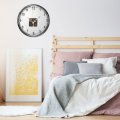 Angoily 1 Set Clock Mechanism Kit Plastic Numbers Hands Long Shaft Reverse Digitals Work Mechanical Iron Wall Clock