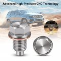 M14x1 5 Stainless Steel Magnetic Engine Oil Drain Plug With Copper Replacement For Ford Gm Hyundai Kia And Accord Crv Civic