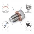 M14x1 5 Stainless Steel Magnetic Engine Oil Drain Plug With Copper Replacement For Ford Gm Hyundai Kia And Accord Crv Civic