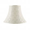 Aspen Creative 30134 Handsewn Bell Off-white Spider Shade Jacquard Textured Fabric 7 Top X 14 Bottom 11 Slant 