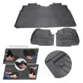 Mallofusa Rubber Slush Floor Mats Set Front Rear All Weather Carpet Liner Compatible For 2017 Ford F-150 F-250 F-350 F-450