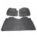 Mallofusa Rubber Slush Floor Mats Set Front Rear All Weather Carpet Liner Compatible For 2017 Ford F-150 F-250 F-350 F-450 