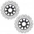 Smadmoto Brake Discs For Aprilia Rsv 1000 98-03sv 00-09 R Factory 97-00 4 Rr 15-17 Tuono Fighter 02-05 R 03-09 V4 11-14 Front