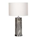 Urban Designs Manhattan Column Ceramic Table Lamp Grey 