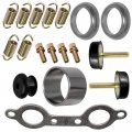 Caltric Complete Exhaust Muffler Silencer Kit Compatible With Polaris Rzr 800 Efi 2009 2010