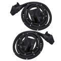 Aramox Car Door Seal Strip Left Right Rubber Weatherstrip Oem Kg3030 Replacement For Chevy 1970-1981 Firebird 