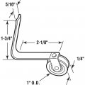 Prime-line B 505 Screen Door Tension Spring With 1 In Steel Ball Bearing Roller 2 Pack