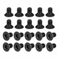 Uxcell M6-1 0x10mm Flat Head Torx Anti Theft Machine Screws 30pcs 10 9 Grade Alloy Steel Drive Countersunk Full Thread Black