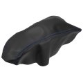 Black Microfiber Leather Replacement Armrest Cover For Nissan Maxima 2016 2017 2018 2019 2020 2021 Blue Stitches 