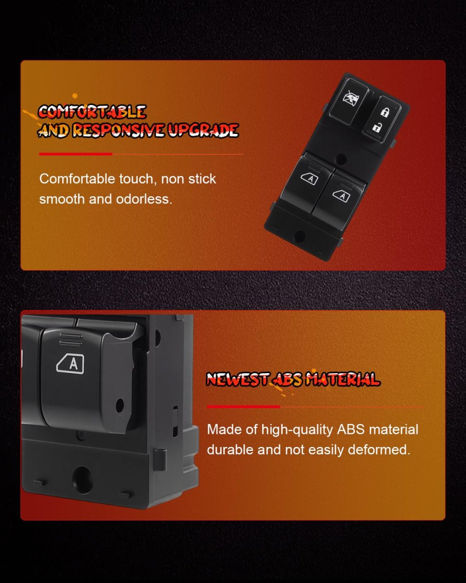 Driver Side Power Window Switch Button For Nissan Altima 2008 2013 Front Left Coupe Replaces 25401zn60b 25401 Zn00a Dws1338