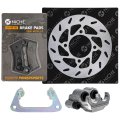 Niche Front Left Brake Rotor Caliper Pad Kit For Polaris Outlaw 450