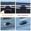 Tailgate Emblem Cover Trim Rear Trunk Logo Back Badge Decoration Fit Ford Maverick 2022 Circle Ring Center Decor Car Front And