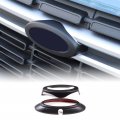 Tailgate Emblem Cover Trim Rear Trunk Logo Back Badge Decoration Fit Ford Maverick 2022 Circle Ring Center Decor Car Front And