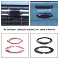 Tailgate Emblem Cover Trim Rear Trunk Logo Back Badge Decoration Fit Ford Maverick 2022 Circle Ring Center Decor Car Front And