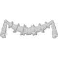 Ekena Millwork Onl09x03x01bl 9 2-inch W By 3 1 8-inch H 5 P Bell Flowers With Swag Onlay 