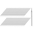 Diamond Grinding Burrs Drill Bit 3 32 Inch Shank 1mm Dia Ball Shaped Head Mounted Points For Carving Polishing Jade Jewelry 