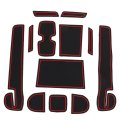 Car Arm Rest Cover Pad 12pcs Center Console Liner Mats Odorless Flexible With Anti Slip Surfaces And High Durability 