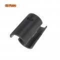 Uxcell Wire Shelf Clips 100pcs 5 8 Inch 16mm Shelving Lock Plastic Sleeves Replacements For System 50 Pairs