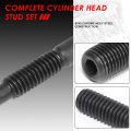 12-point Cylinder Head Stud Hex Nut Kit Compatible With Chevy Gmc Models 4 8 5 3 6 0l Ls V8 97-03