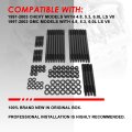 12-point Cylinder Head Stud Hex Nut Kit Compatible With Chevy Gmc Models 4 8 5 3 6 0l Ls V8 97-03