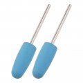 2 Pcs Silicone Rubber Grinding Buffing Wheels 2000 Grits 10mm Dia Cone Shape Polishing Head For Electric Rotary Tool 