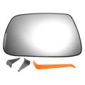 Car Rearview Left Driver Side Mirror Glass Replacement W Backing Plate Heated White For Jeep Grand Cherokee 2005 2006 2007 2008 
