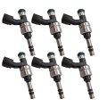 6pcs Fj1157 12634126 Fuel Injectors 6 Holes Disc Engine Nozzles For Buic-k Enclave Lacrosse Cadilla-c Ats Cts Srx Xts Gmc 
