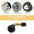 Uxcell 2pcs Pvr70 Tire Valve Stem 135 Degree Snap-in Rubber Base For Car Motorcycle Tubeless Rims