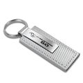 Ford Mustang 5 0 White Carbon Fiber Texture Leather Key Chain 