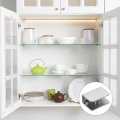 2pcs Glass Shelf Bracket Adjustable Brushed Wall Mount Holder Fixture Clip For 8-10mm 0 31 -0 39 Silvecs Glass Shelf Bracket 