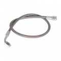 Labwork Turbo Oil Feed Line 24 Length Hose Steel Braided -4-4an 90 Degree X Straight Ptfe