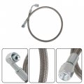 Labwork Turbo Oil Feed Line 24 Length Hose Steel Braided -4-4an 90 Degree X Straight Ptfe