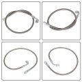 Labwork Turbo Oil Feed Line 24 Length Hose Steel Braided -4-4an 90 Degree X Straight Ptfe
