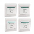 Uxcell Push To Exit Button Release No Nc Com Switch Panel Door Access Control System 86mmx86mm 36v 3a White 4pcs