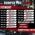 Hecasa 2pc Fog Light For 2005-2024d Focus C-max Explorer Fiesta Freestyle Fusion Mustang Ranger Taurus X Connect Utility