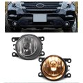 Hecasa 2pc Fog Light For 2005-2024d Focus C-max Explorer Fiesta Freestyle Fusion Mustang Ranger Taurus X Connect Utility 