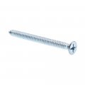 Sheet Metal Screws Self Tapping Flat Head Phillips Drive 14 X 3 In Zinc Alloy Steel 25 Pack 