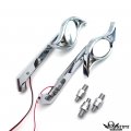 Chrome Wisdom Eye Set Side Mirrors Led Turn Signal For Cbr 600 1000rr 954rr