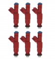 Fuel Injectors Set 6pcs 12 Holes Injector Parts For Dodge Dakota Ram 1500 Van 2500 Ford Escape Mustang For Jeep Cherokee
